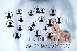 Nota INL prot. n. 315 del 22 febbraio 2022