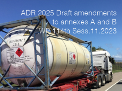 ADR 2025 Draft amendments to annexes A and B | WP 114th Sess. Nov. 2023