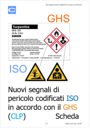 Nuovi segnali di pericolo codificati ISO in accordo con il GHS