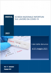 Covid-19 | Contagi sul lavoro denunciati all’INAIL: Schede regionali 31 Maggio 2021 Covid-19 | Contagi sul lavoro denunciati all’INAIL: Schede regionali 31 Maggio 2021