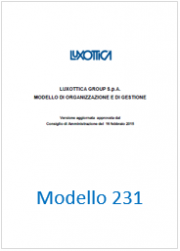 Modello 231 Luxottica Group