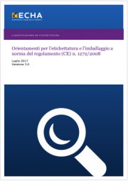 Guida etichettatura e imballaggio regolamento  CLP - 07.2017 ITA