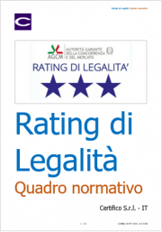 Rating di legalità: Quadro normativo