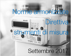 Norme armonizzate Direttiva strumenti di misura Settembre 2017