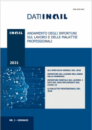 Dati INAIL 01/2021 - Andamento infortuni sul lavoro e malattie professionali