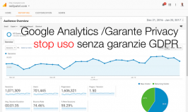 Google Analytics: Garante privacy stop all’uso senza garanzie GDPR