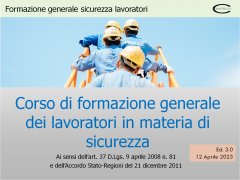 Formazione generale sicurezza lavoratori Formazione generale sicurezza lavoratori