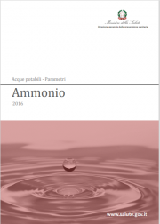 Parametri indicatori qualità nelle acque - Ammonio Parametri indicatori qualità nelle acque - Ammonio