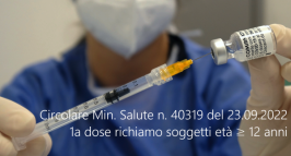 Circolare Min. Salute n. 40319 del 23 Settembre 2022