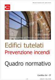 Edifici tutelati: Norme di Prevenzione incendi