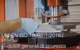 UNI EN ISO 16092-1:2018 |  Presse: Requisiti generali di sicurezza