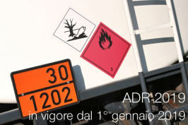 ADR 2019 in vigore dal 1° gennaio 2019