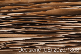 Decisione (UE) 2020/1803 Decisione (UE) 2020/1803