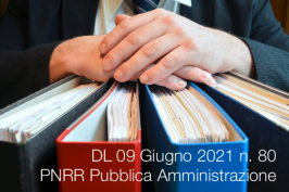 Decreto-Legge 9 giugno 2021 n. 80 Decreto-Legge 9 giugno 2021 n. 80
