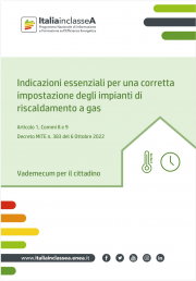 Vademecum indicazioni attuazione Piano riduzione consumi di gas naturale