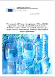 Guida materiali e oggetti a contatto alimenti catena approvvigionamento
