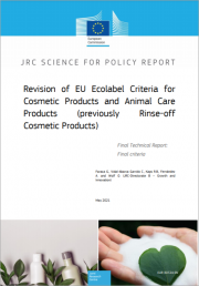 Revision of EU ecolabel criteria for cosmetic products Revision of EU ecolabel criteria for cosmetic products