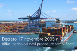 Decreto 17 novembre 2005 n. 269 