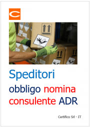 Speditori: obbligo nomina consulente ADR Speditori: obbligo nomina consulente ADR