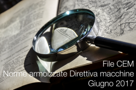 Norme armonizzate Direttiva macchine Giugno 2017 - File CEM