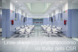 Nuove linee di indirizzo pronto soccorso: via libera della CSR