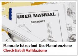 Manuale Istruzioni Uso Manutenzione: Check list di Validazione in 41 punti