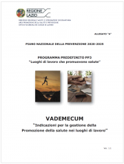 Indicazioni per la gestione della Promozione della salute nei luoghi di lavoro