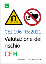 CEI 106-45:2021 | Valutazione del rischio CEM luoghi di lavoro