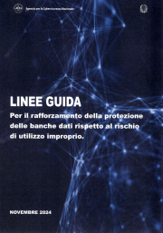 Linee guida protezione delle banche dati rischio di utilizzo improprio Linee guida protezione delle banche dati rischio di utilizzo improprio