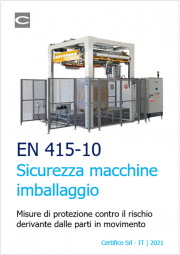 Sicurezza macchine per imballare EN 415-10 Sicurezza macchine per imballare EN 415-10