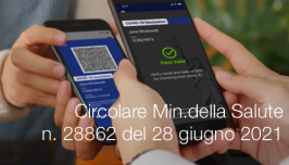 Circolare Ministero della Salute n. 28862 del 28 giugno 2021