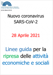 Linee guida Regioni e PA per la riapertura delle attività | 28.04.2021