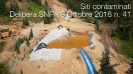 Siti contaminati | Delibera SNPA 3 Ottobre 2018 n. 41