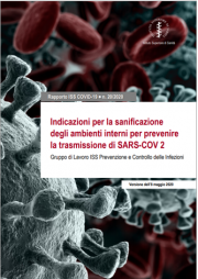 Indicazioni sanificazione degli ambienti interni emergenza SARS-COV 2