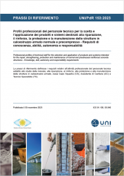 UNI/PdR 153:2023 | Personale tecnico calcestruzzo armato 