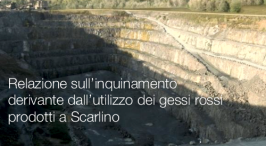 Relazione inquinamento derivante utilizzo gessi rossi prodotti a Scarlino