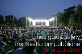 Linea guida safety manifestazioni pubbliche - Luglio 2018