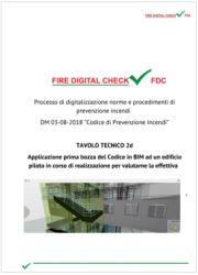 Codice nella progettazione antincendio in ambito BIM: Progetto BIM-FDC e relative schede