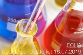 ECHA: Update candidate list 16.07.2019