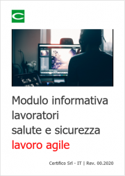 Modulo Informativa lavoratori sicurezza lavoro agile Modulo Informativa lavoratori sicurezza lavoro agile