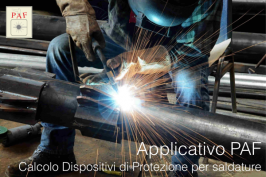 Calcolo Dispositivi di Protezione per saldature - Applicativo PAF