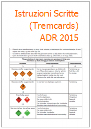 Istruzioni Scritte (Tremcards) ADR 2015