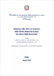 Relazione stato e sicurezza attività minerarie in mare idrocarburi