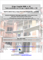 Testo Unico Sicurezza D.Lgs. 81/2008 - 04.2019