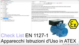 Check list Istruzioni Uso di apparecchi in ATEX in accordo con EN 1127-1