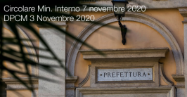 Circolare Min. Interno 7 novembre 2020