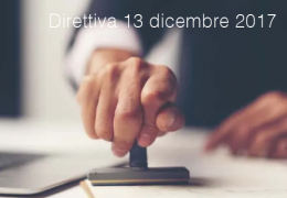 Direttiva 13 dicembre 2017 