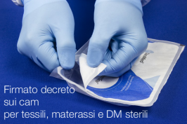 Firmato decreto sui cam per tessili, materassi e DM sterili