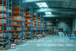 Parere Min. Lavoro prot. 21346-07-4 del 13 Settembre 1995