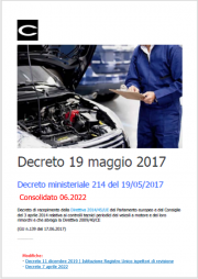 Decreto ministeriale protocollo 214 del 19/05/2017 Decreto ministeriale protocollo 214 del 19/05/2017